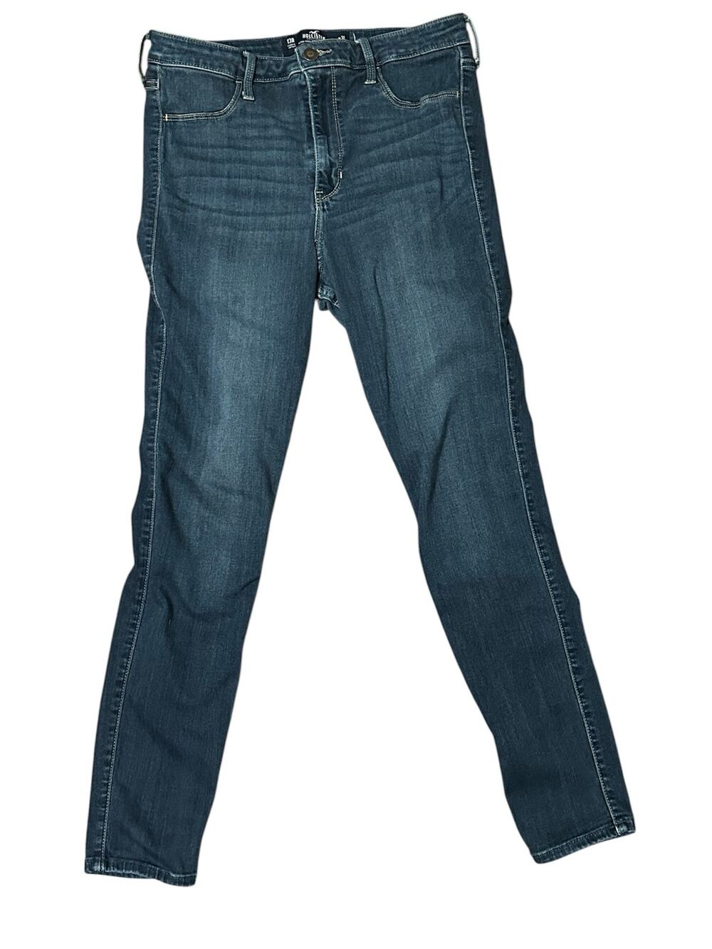 Hollister Ultra High-Rise Super Skinny Jeans Dark Wash Women's Size 13R 31x28